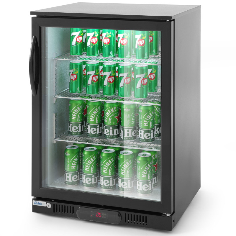 Baro šaldytuvas gėrimams 1 durų 3 lentynos 135 W 126 l - Hendi 226568