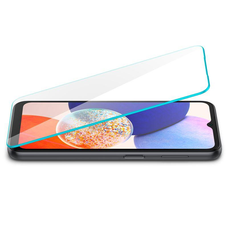 Spigen Glas.tR Plonas grūdintas stiklas, skirtas Samsung Galaxy A14 4G / 5G - 2 vnt.