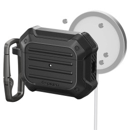 Spigen Tough Armor MagSafe dėklas, skirtas Apple AirPods Pro 1/ 2 – juodas
