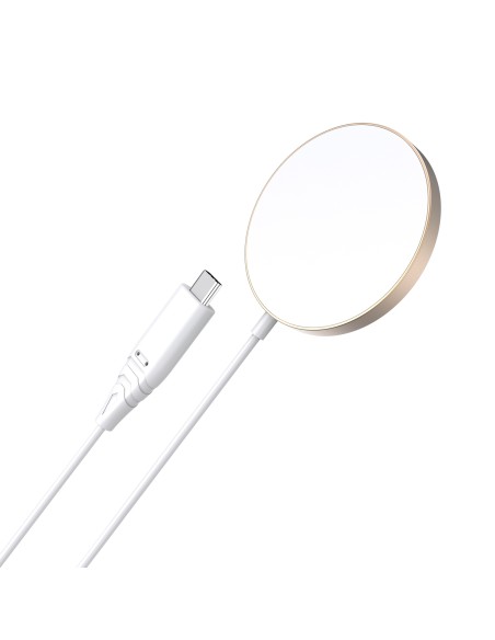 „Choetech“ 15 W belaidis magnetinis „MagSafe“ įkroviklis, skirtas „iPhone 12/ 13/ 14 Gold“ (T518-F-GO)