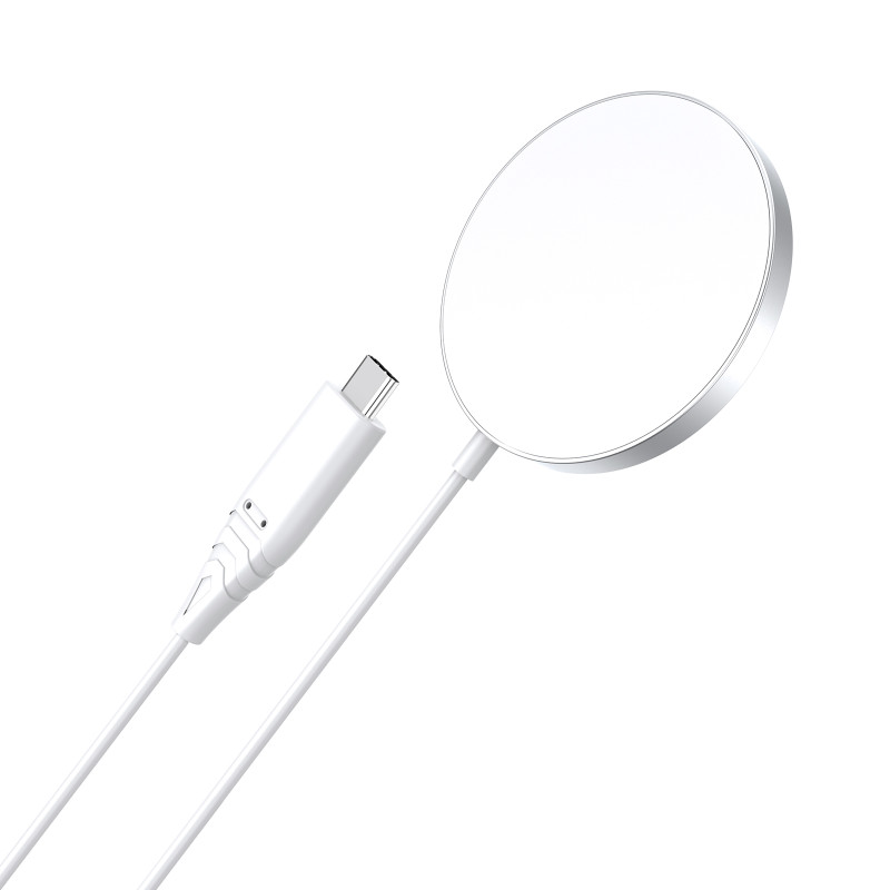 Choetech 15 W indukcinis įkroviklis su USB C laidu baltas (T518-F) Choetech 15 W indukcinis įkroviklis su USB C laidu baltas (T518-F)