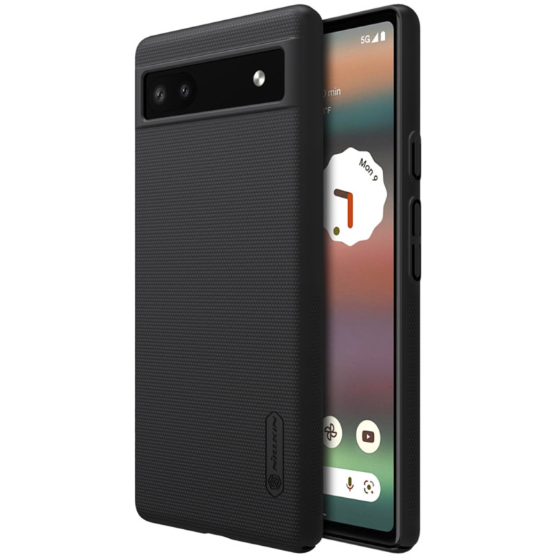 Nillkin Super Frosted Shield dėklas, skirtas Google Pixel 6a telefono dangteliui juodas Nillkin Super Frosted Shield dėklas, skirtas Google Pixel 6a telefono dangteliui juodas