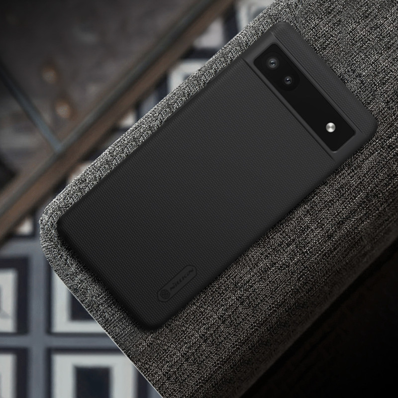 Nillkin Super Frosted Shield dėklas, skirtas Google Pixel 6a telefono dangteliui juodas