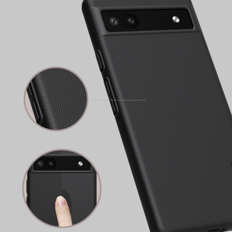 Nillkin Super Frosted Shield dėklas, skirtas Google Pixel 6a telefono dangteliui juodas