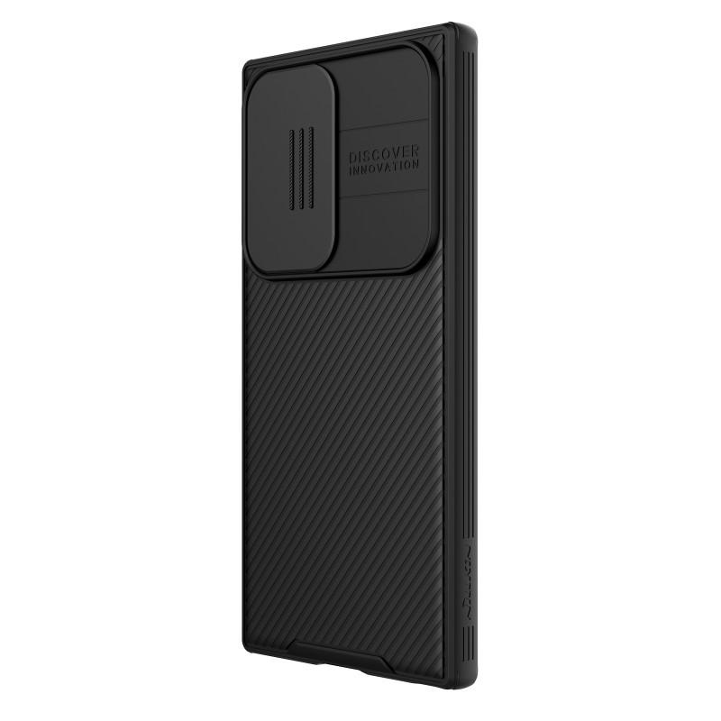 Nillkin CamShield Pro magnetinis dėklas, skirtas Samsung Galaxy S23 Ultra Magnetic MagSafe su fotoaparato apsauga, juoda
