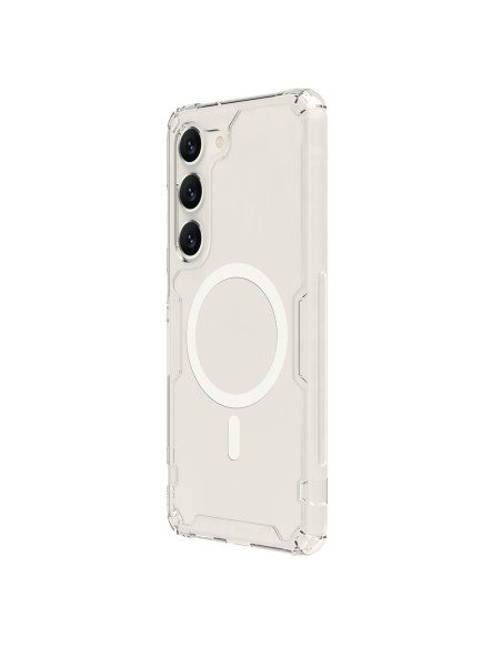 Nillkin Nature Pro Magnetic Case dėklas, skirtas Samsung Galaxy S23+ su MagSafe šarvuotu dangteliu baltas Nillkin Nature Pro Magnetic Case dėklas, skirtas Samsung Galaxy S23+ su MagSafe šarvuotu dangteliu baltas