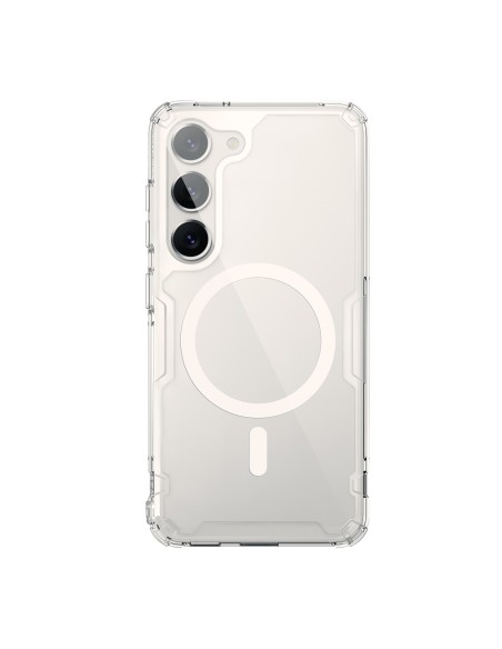 Nillkin Nature Pro magnetinis dėklas, skirtas Samsung Galaxy S23 su MagSafe šarvuotu dangteliu baltu Nillkin Nature Pro magnetinis dėklas, skirtas Samsung Galaxy S23 su MagSafe šarvuotu dangteliu baltu