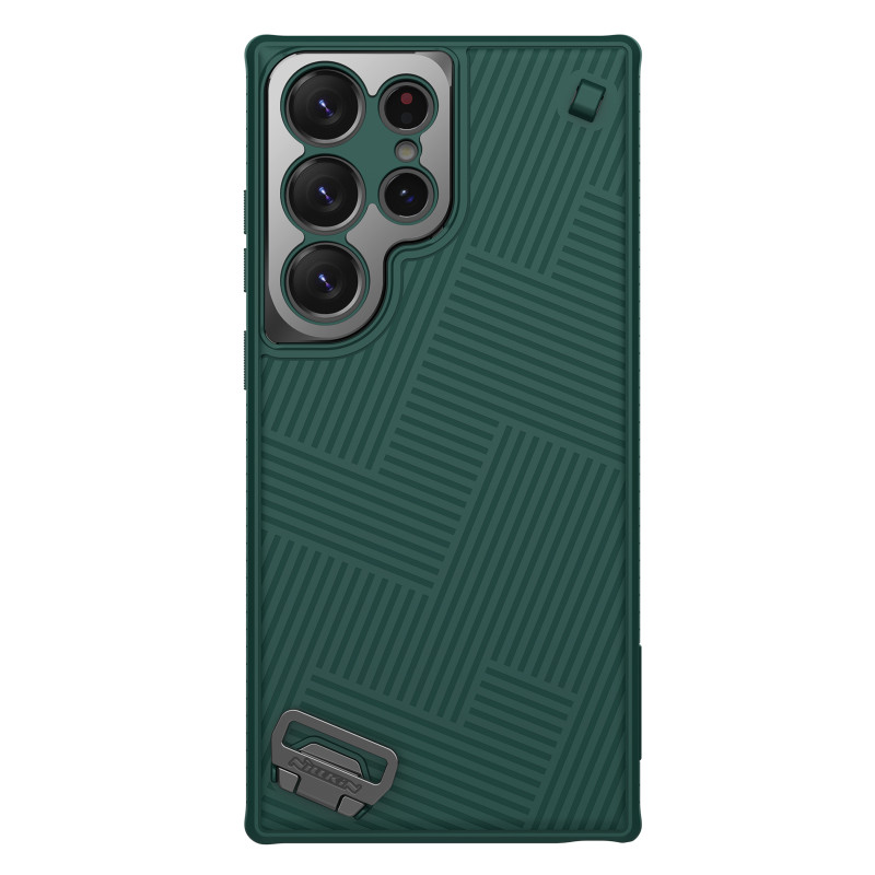 Nillkin Strap Case Dėklas, skirtas Samsung Galaxy S23 Ultra Armored Dangtelis su riešo dirželiu žalia