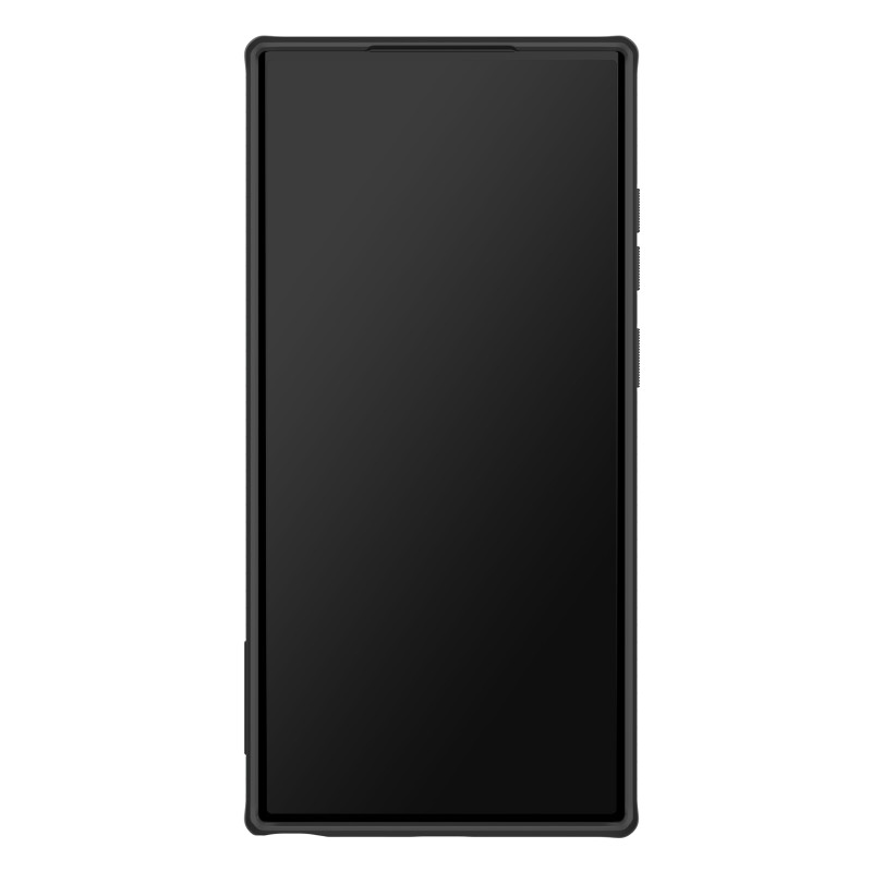 Nillkin Strap Case Dėklas, skirtas Samsung Galaxy S23 Ultra Armored Cover su juodu riešo dirželiu