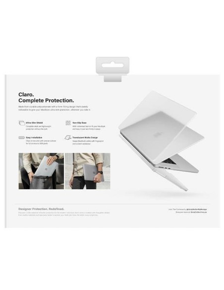 Uniq Claro dėklas skirtas MacBook Air 13 (2022) - skaidrus Uniq Claro dėklas skirtas MacBook Air 13 (2022) - skaidrus