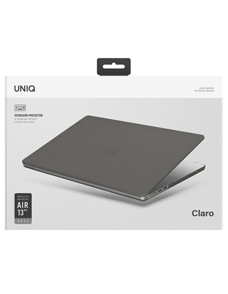 Uniq Claro dėklas skirtas MacBook Air 13 (2022) – pilkas Uniq Claro dėklas skirtas MacBook Air 13 (2022) – pilkas