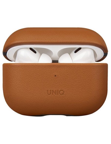 UNIQ Terra Genuine Leather dėklas, skirtas AirPods Pro 2 – rudas UNIQ Terra Genuine Leather dėklas, skirtas AirPods Pro 2 – rudas