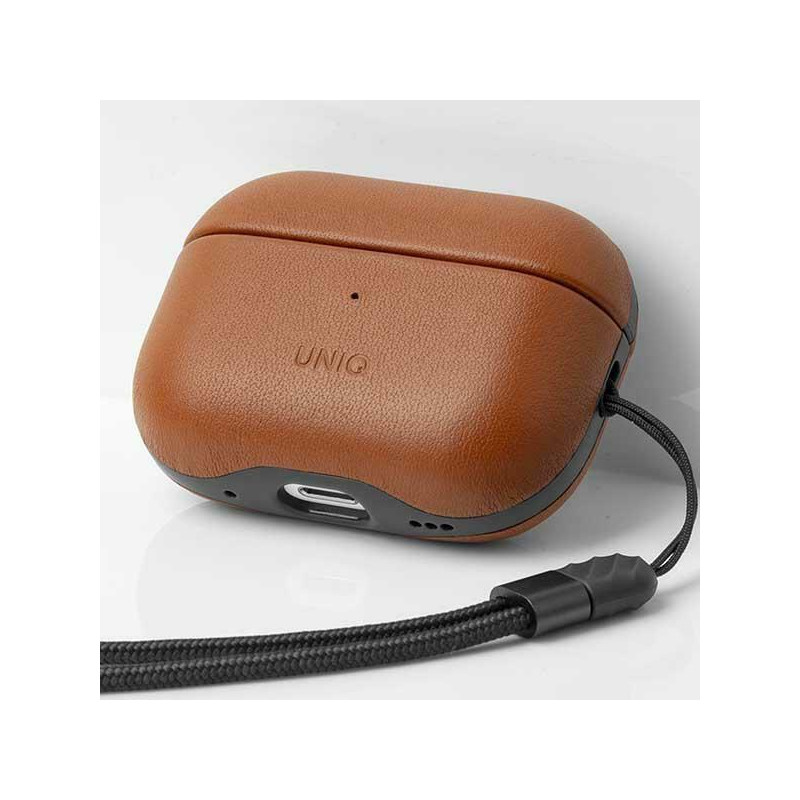 UNIQ Terra Genuine Leather dėklas, skirtas AirPods Pro 2 – rudas
