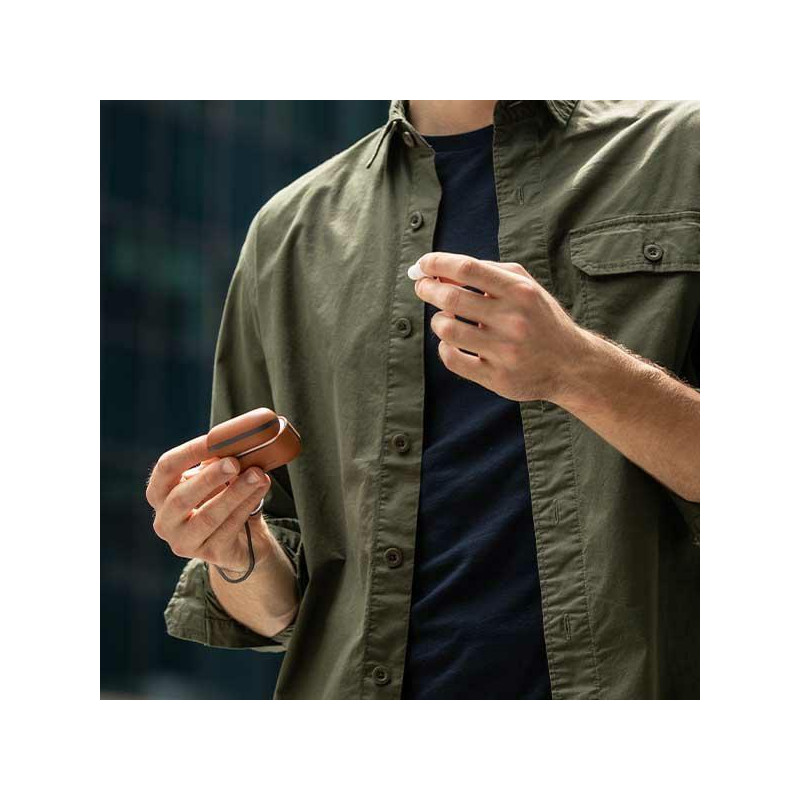 UNIQ Terra Genuine Leather dėklas, skirtas AirPods Pro 2 – rudas