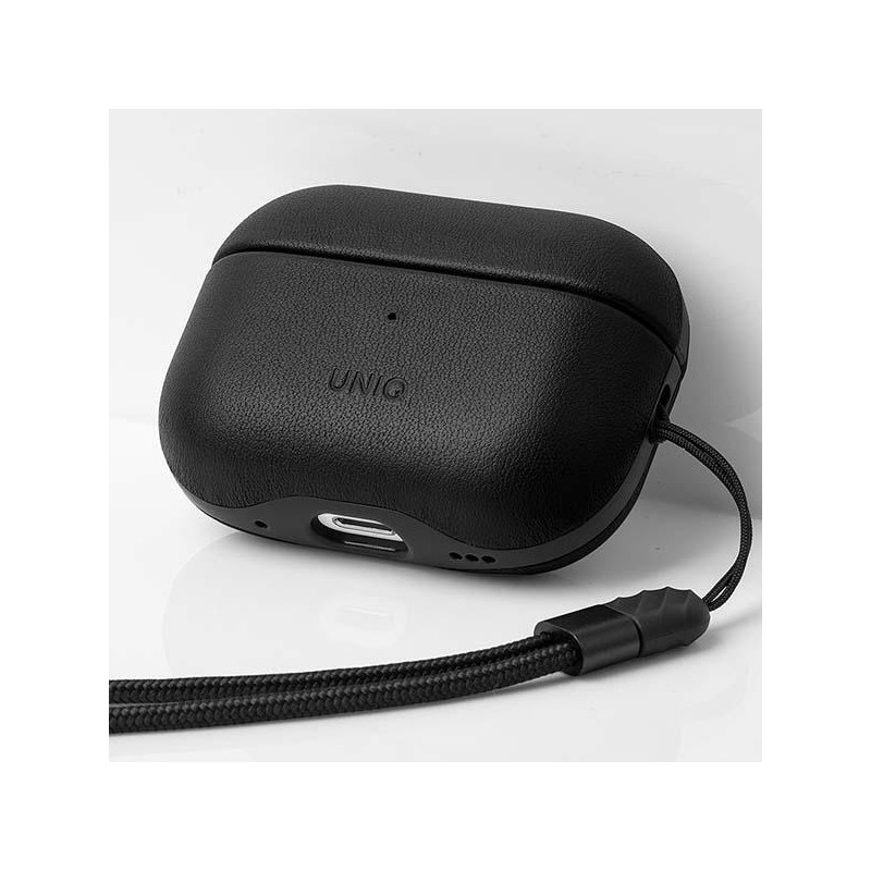 UNIQ Terra Genuine Leather dėklas, skirtas AirPods Pro 2 - juodas