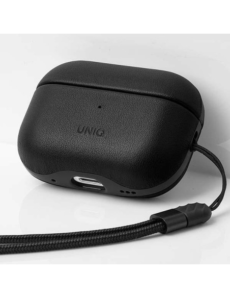 UNIQ Terra Genuine Leather dėklas, skirtas AirPods Pro 2 - juodas