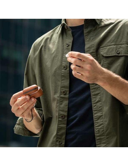 UNIQ Terra Genuine Leather dėklas, skirtas AirPods Pro 2 - juodas