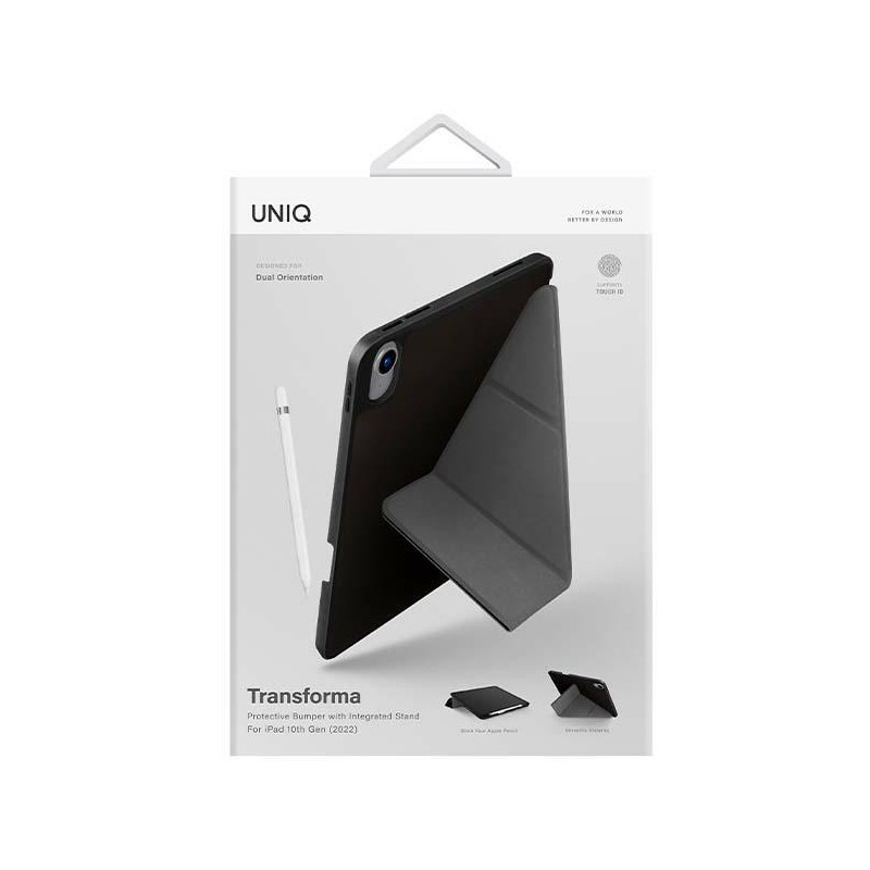 UNIQ Transforma dėklas iPad 10 gen (2022) - juodas