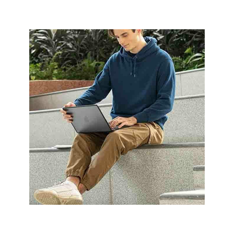 Uniq Venture dėklas, skirtas MacBook Air 13" (2018-2022) - juodas