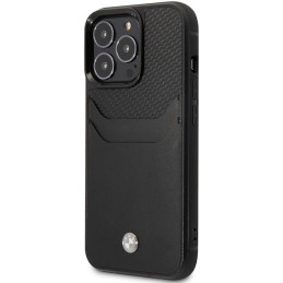BMW odinis kortelių lizdo dėklas iPhone 14 Pro Max - juodas
