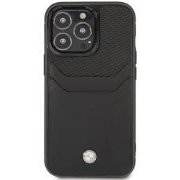 BMW odinis kortelių lizdo dėklas iPhone 14 Pro Max - juodas