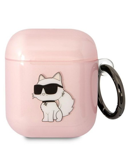 Karl Lagerfeld Ikonik Choupette dėklas, skirtas AirPods 1/ 2 – rožinis Karl Lagerfeld Ikonik Choupette dėklas, skirtas AirPods 1/ 2 – rožinis