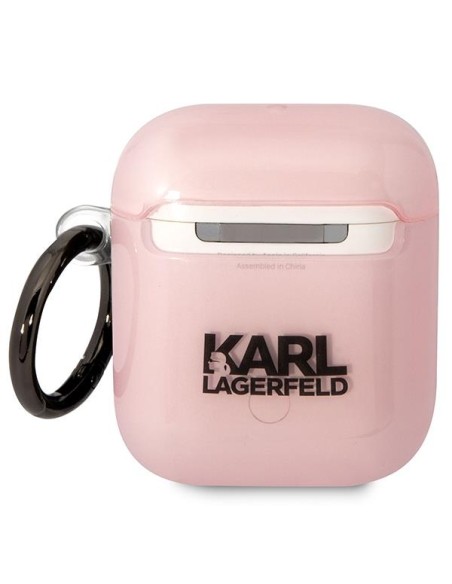 Karl Lagerfeld Ikonik Choupette dėklas, skirtas AirPods 1/ 2 – rožinis Karl Lagerfeld Ikonik Choupette dėklas, skirtas AirPods 1/ 2 – rožinis