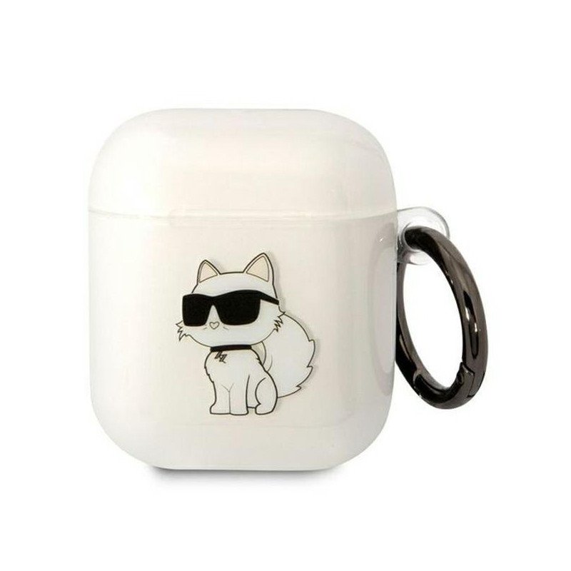 Karl Lagerfeld Ikonik Choupette dėklas, skirtas AirPods 1/ 2 - skaidrus Karl Lagerfeld Ikonik Choupette dėklas, skirtas AirPods 1/ 2 - skaidrus