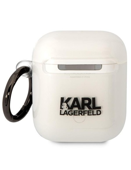 Karl Lagerfeld Ikonik Choupette dėklas, skirtas AirPods 1/ 2 - skaidrus Karl Lagerfeld Ikonik Choupette dėklas, skirtas AirPods 1/ 2 - skaidrus