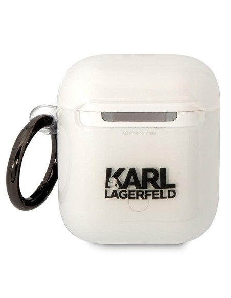 Karl Lagerfeld Karl& 39 s Head dėklas, skirtas AirPods 1/ 2 – skaidrus Karl Lagerfeld Karl& 39 s Head dėklas, skirtas AirPods 1/ 2 – skaidrus