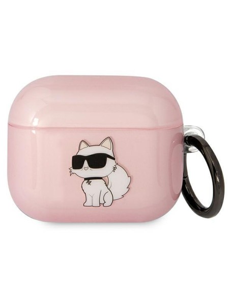 Karl Lagerfeld Ikonik Choupette dėklas, skirtas AirPods 3 – rožinis Karl Lagerfeld Ikonik Choupette dėklas, skirtas AirPods 3 – rožinis