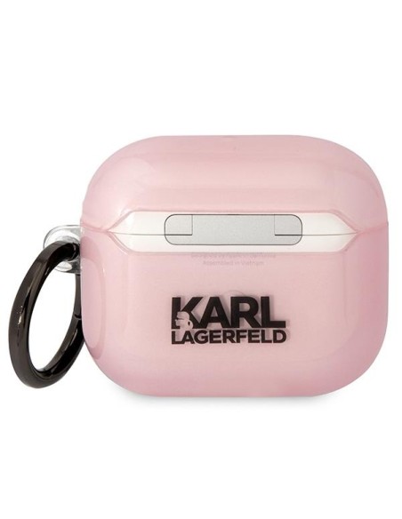 Karl Lagerfeld Ikonik Choupette dėklas, skirtas AirPods 3 – rožinis Karl Lagerfeld Ikonik Choupette dėklas, skirtas AirPods 3 – rožinis