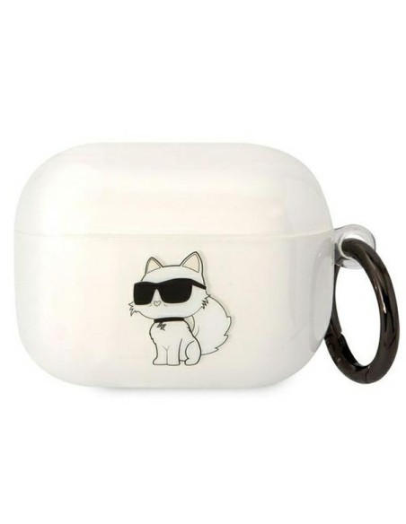 Karl Lagerfeld Ikonik Choupette dėklas, skirtas AirPods Pro - skaidrus Karl Lagerfeld Ikonik Choupette dėklas, skirtas AirPods Pro - skaidrus
