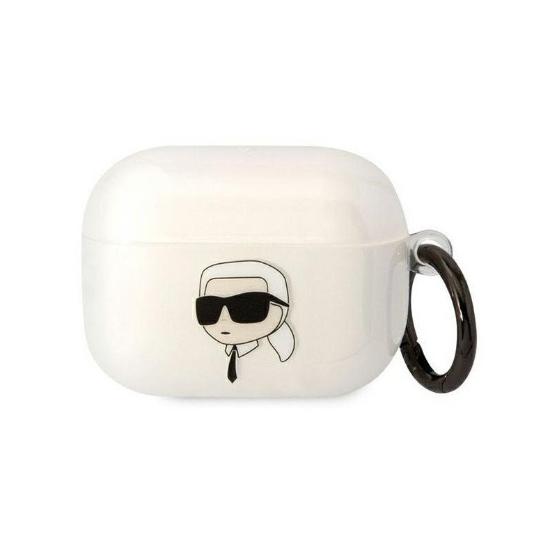 Karl Lagerfeld Karl& 39 s Head dėklas, skirtas AirPods Pro – skaidrus Karl Lagerfeld Karl& 39 s Head dėklas, skirtas AirPods Pro – skaidrus