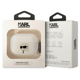 Karl Lagerfeld Karl& 39 s Head dėklas, skirtas AirPods Pro – skaidrus