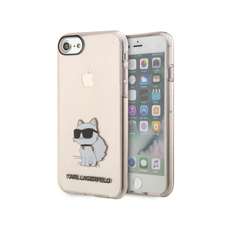 Karl Lagerfeld Ikonik Choupette dėklas, skirtas iPhone 7 / 8 / SE 2020 / SE 2022 - rožinis Karl Lagerfeld Ikonik Choupette dėklas, skirtas iPhone 7 / 8 / SE 2020 / SE 2022 - rožinis