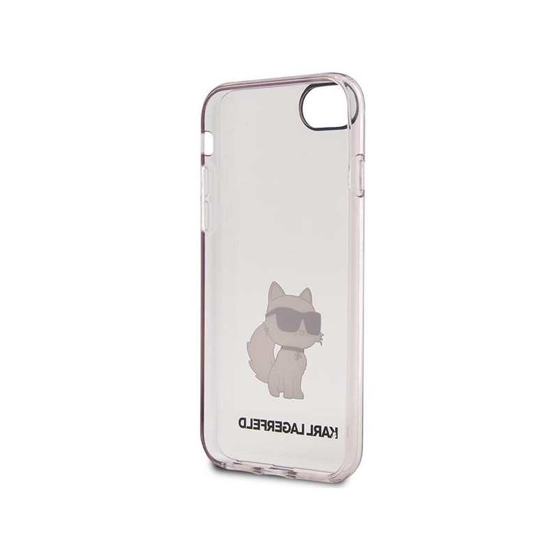 Karl Lagerfeld Ikonik Choupette dėklas, skirtas iPhone 7 / 8 / SE 2020 / SE 2022 - rožinis