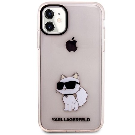 Karl Lagerfeld Ikonik Choupette dėklas iPhone 11 / Xr - rožinis Karl Lagerfeld Ikonik Choupette dėklas iPhone 11 / Xr - rožinis