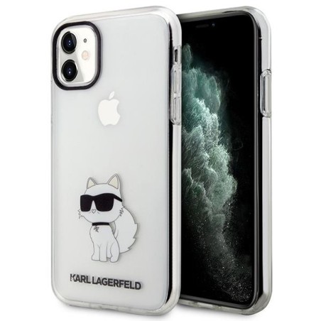 Karl Lagerfeld Ikonik Choupette dėklas iPhone 11 / Xr - skaidrus Karl Lagerfeld Ikonik Choupette dėklas iPhone 11 / Xr - skaidrus