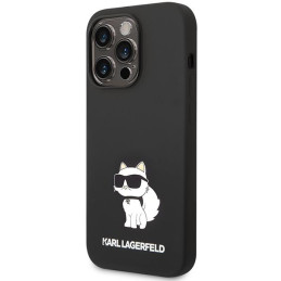 Karl Lagerfeld Silicone Choupette MagSafe dėklas iPhone 14 Pro - juodas