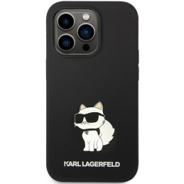 Karl Lagerfeld Silicone Choupette MagSafe dėklas iPhone 14 Pro - juodas