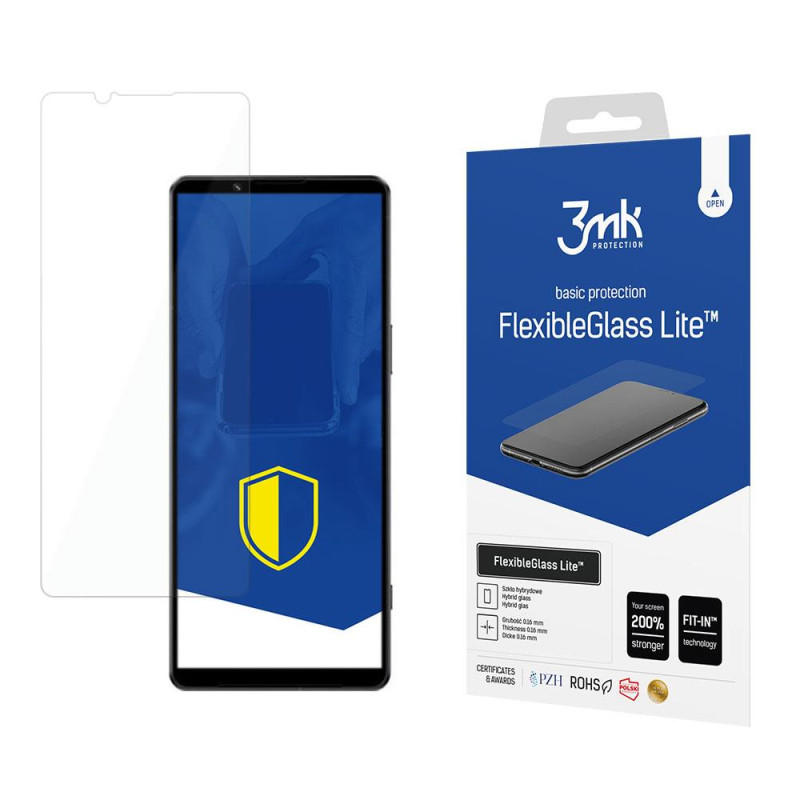 3mk FlexibleGlass Lite™ hibridinis stiklas, skirtas Sony Xperia 1 IV