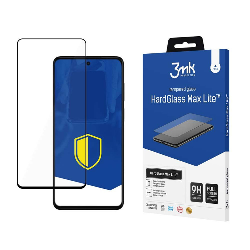 9H 3mk HardGlass Max Lite™ stiklas, skirtas Motorola Moto G42
