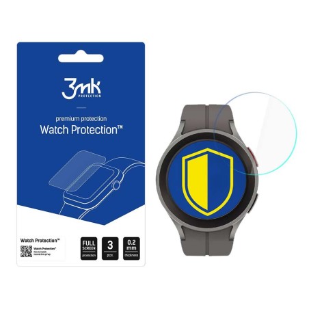 3mk Watch Protection™ v. FlexibleGlass Lite hibridinis stiklas ant Samsung Galaxy Watch 5 Pro 45 mm 3mk Watch Protection™ v. FlexibleGlass Lite hibridinis stiklas ant Samsung Galaxy Watch 5 Pro 45 mm
