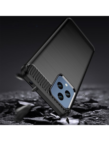 Anglies dėklas, skirtas T-Mobile Revvl 6 5G lankstus silikoninis anglies dangtelis juodas Anglies dėklas, skirtas T-Mobile Revvl 6 5G lankstus silikoninis anglies dangtelis juodas