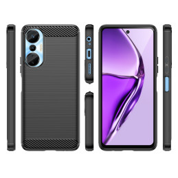 Anglies dėklas Infinix Hot 20S lankstus silikoninis anglies dangtelis juodas