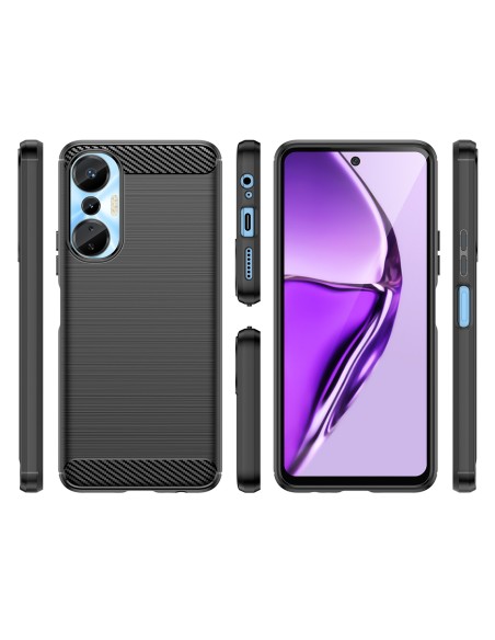 Anglies dėklas Infinix Hot 20S lankstus silikoninis anglies dangtelis juodas