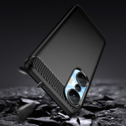 Anglies dėklas Infinix Hot 20S lankstus silikoninis anglies dangtelis juodas
