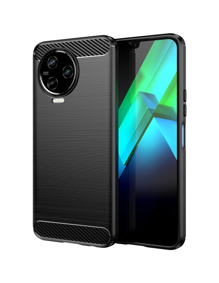 Anglies dėklas, skirtas Infinix Note 12 (2023) / Infinix Note 12 Pro lankstus silikoninis anglies dangtelis juodas Anglies dėklas, skirtas Infinix Note 12 (2023) / Infinix Note 12 Pro lankstus silikoninis anglies dangtelis juodas