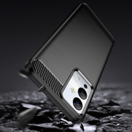 Anglies dėklas skirtas Infinix Note 12i lanksčiam silikoniniam anglies dangčiui juodas